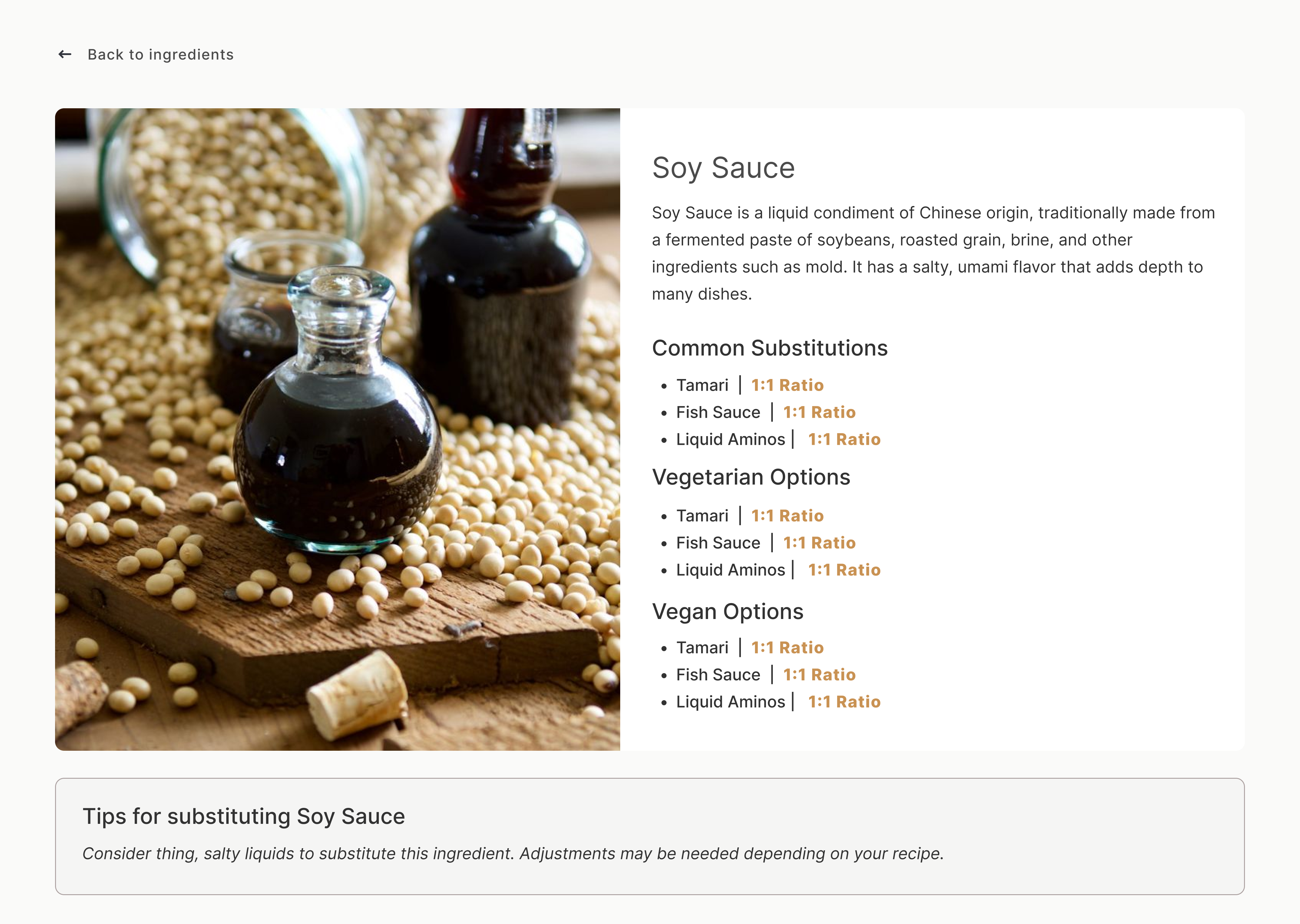 View Ingredient Design